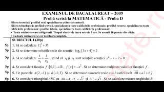 BAC M2 Varianta 1 Subiectul 1 [upl. by Pax377]