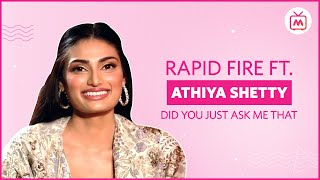 Rapid Fire With Athiya Shetty  Did You Just Ask Me That ft Athiya Shetty  Myntra Studio [upl. by Anileh]