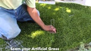 How to Install Artificial Grass Part 2  Application [upl. by Hett382]