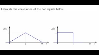 Convolution integral example  graphical method [upl. by Ode]