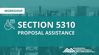 Section 5310 Proposal Assistance Workshop 2024 [upl. by Wiskind]