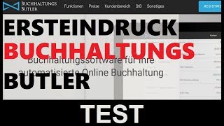 Buchhaltungsbutler Test  Ersteindruck  Buchhaltungssoftware vergleich  Buchhaltungssoftware Test [upl. by Scheer]