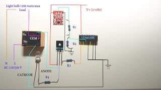 Touch sensitive light switch circuit diagram [upl. by Isyed]