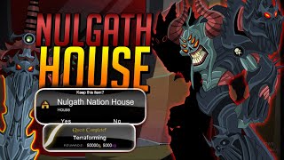 AQWorlds  Getting The Enchanted Nulgath Nation House GUIDE [upl. by Verne]