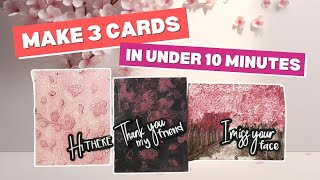 How to Make 3 Cherry Blossom Cards in Less Than 10 Minutes  NEW CraftStash x Laurel Beard Collab [upl. by Johny]