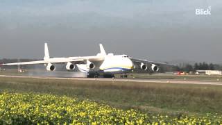 Antonov An225 «Mriya»  Landing in Zurich  ZRH [upl. by Crawley]