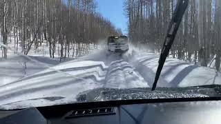 Polaris ranger and general xp4 camso tracks snow run 2022 [upl. by Samira]