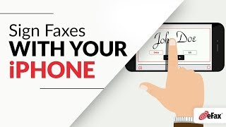 How to Sign Faxes on Your iPhone with eFax [upl. by Oraneg]