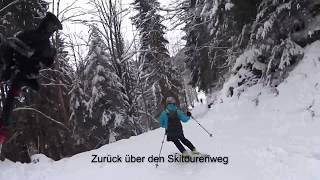 PistenSkitour Garmisch Kreuzjoch Dezember 2017 [upl. by Lennard]