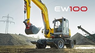 Wacker Neuson Wheeled Excavator EW100 [upl. by Eitsym]