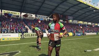 HARLEQUINS  SARACENS  Rugby Challenge 3 PC [upl. by Anaya557]