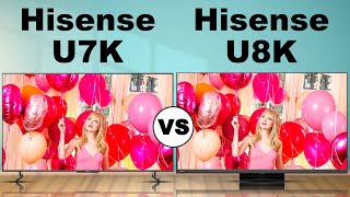 Hisense U7K vs Hisense U8K  What is the difference [upl. by Aleakcim]