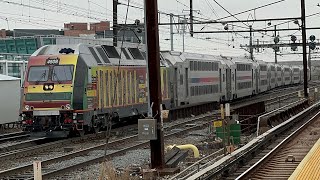 Northeast Corridor Midday EidalFitr Railfanning at Harrison Station Amtrak NJT PATH [upl. by Draude638]