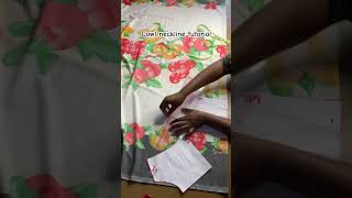 Cowl neckline tutorial cowl cowlneckline sewingtutorial sewingshorts viralvideo viralshorts [upl. by Kazmirci]