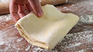 Pâte feuilletée maison  prête en 5 min  Sans repos  Juste incroyable [upl. by Knitter]