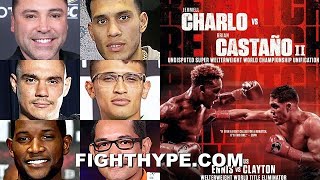 FIGHTERS PREDICT CHARLO VS CASTANO 2 DE LA HOYA BENAVIDEZ TSZYU DONAIRE FUNDORA amp MORE [upl. by Alema287]