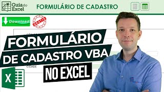 Formulário de Cadastro de Clientes com CEP Automático Excel VBA [upl. by Elbag651]