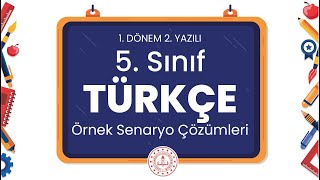 5 Sınıf Türkçe 1 Dönem 2 Yazılı Örnek Senaryo Çözümleri [upl. by Lowrie638]