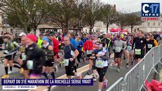 Départ du 31 è marathon de La Rochelle Serge VIGOT [upl. by Menedez]