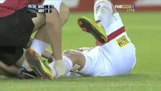 Kevin Muscat Red Card vs Melbourne Heart 22111 [upl. by Hatti]