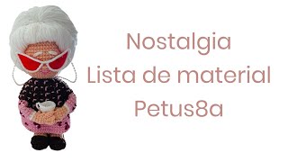 Lista de material para tejer a nostalgia Amigurumis by Petus ☕️💕 [upl. by Koller]