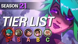 NEW LEGENDS TIER LIST for Season 21  BEST and WORST Legends  Apex S21 Meta Guide [upl. by Hsital38]