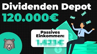 So viel DIVIDENDE zahlt mein 120000€ Dividenden Aktien Depot  Kritik an der Dividendenstrategie [upl. by Booker]