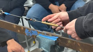 How to double safety wire an aircraft turnbuckle Certified FAA mechanic [upl. by Balac]