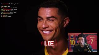 Reacting to Cristiano Ronaldo vs Lie Detector Test [upl. by Hpeseoj577]