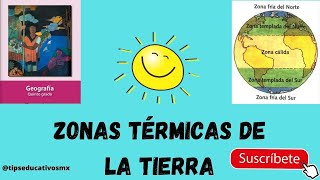 Zonas térmicas de la Tierra ¿Dónde hace frio y dónde hace calor Geografía quinto grado [upl. by Ainevuol]