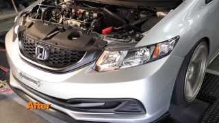 2012 2013 amp 2014 Honda Civic 18L Air Intake Installation [upl. by Basil]