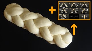 How to Braid Perfect 4Strand Challah in four simple steps  StepbyStep image Guide [upl. by Hitt875]