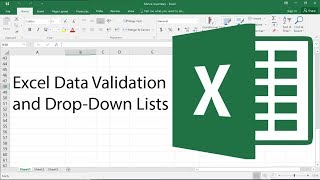 Advanced Excel  Data Validation and DropDown Lists [upl. by Tann]