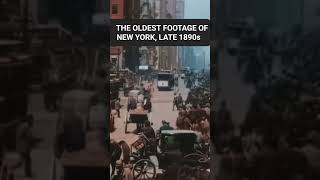 OLDEST FOOTAGE OF NEW YORK LATE 1890s history newyork [upl. by Aikat]