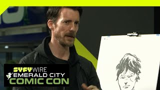 Watch Wes Craig Draw Marcus From Deadly Class  ECCC 2019  SYFY WIRE [upl. by Gatias]