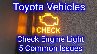 Toyota Corolla Check Engine Light 5 Common Issues [upl. by Lear]