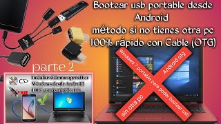 Bootear USB portable desde Android sin necesidad de usar otra pc en caso de que tu pc este brikeada [upl. by Ramgad]