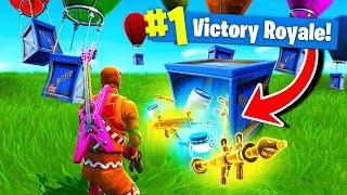 Using ONLY SUPPLY DROPS To WIN Fortnite Battle Royale [upl. by Sklar]