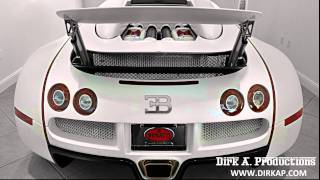 Matte White Bugatti Veyron Grand Sport 164 Red Carbon Fiber Exhaust Note HD [upl. by Waddell]