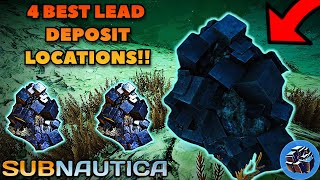 BEST LEAD Deposit LOCATIONS in Subnautica [upl. by Notsreik]