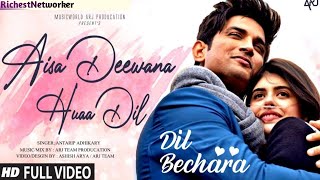 Dil bechara movie songAisa Deewana  sushant singh rajput Sanjana  dil bechara latest song ARJ [upl. by Marguerite854]