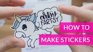 How To Make Stickers With Cricut SUPER QUICK  EASY [upl. by Mahsih]