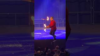 JOEL FENTON JUGGLING FIRE ON UNICYCLE shorts [upl. by Byler]