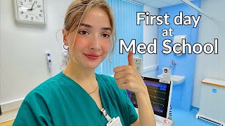 My first day at Hospital  5th year Medical Student Vlog [upl. by Nyrb]