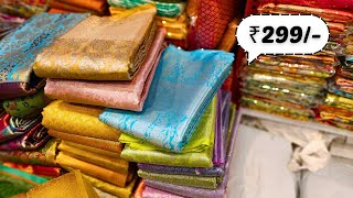 Madina పట్టు చీరలు ₹299 Single Delivery పెళ్లి స్పెషల్ ఆఫర్ Fancy Pattu Sarees Hyderabad [upl. by Aynor]