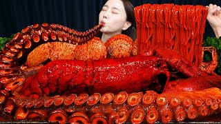 초대왕 문어다리 🔥 랍스터 해물 볶음짬뽕 먹방 레시피 Giant Octopus Legs Lobster StirFried Jjamppong Mukbang ASMR Ssoyoung [upl. by Astra]