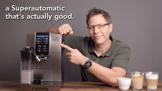 Delonghi Dinamica Plus Superautomatic Coffee Machine Review [upl. by Aikit]