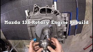 Mazda 13B Rotary Engine Rebuild [upl. by Kcirddes]