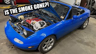 Installing a New Turbo On My Miata Turbo Miata ASMR [upl. by Skip]