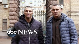 Boxing legends Klitschko brothers fight for Ukraine [upl. by Richardson]